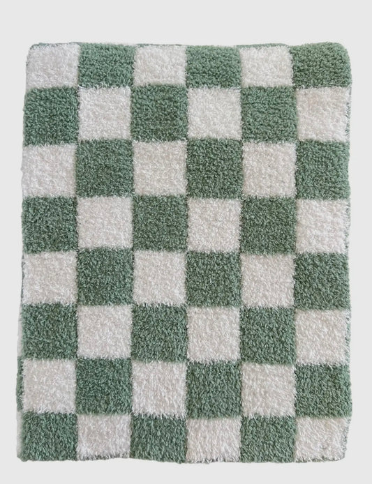15” x 20” Baby Sage Puff Blanket
