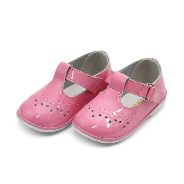 Malibu Pink Birdie Leather T Strap Mary Jane Angel Baby (1-7T)