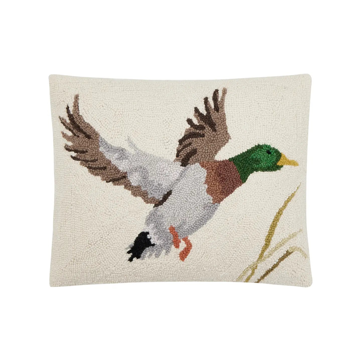 Mallard in Flight Hook Pillow