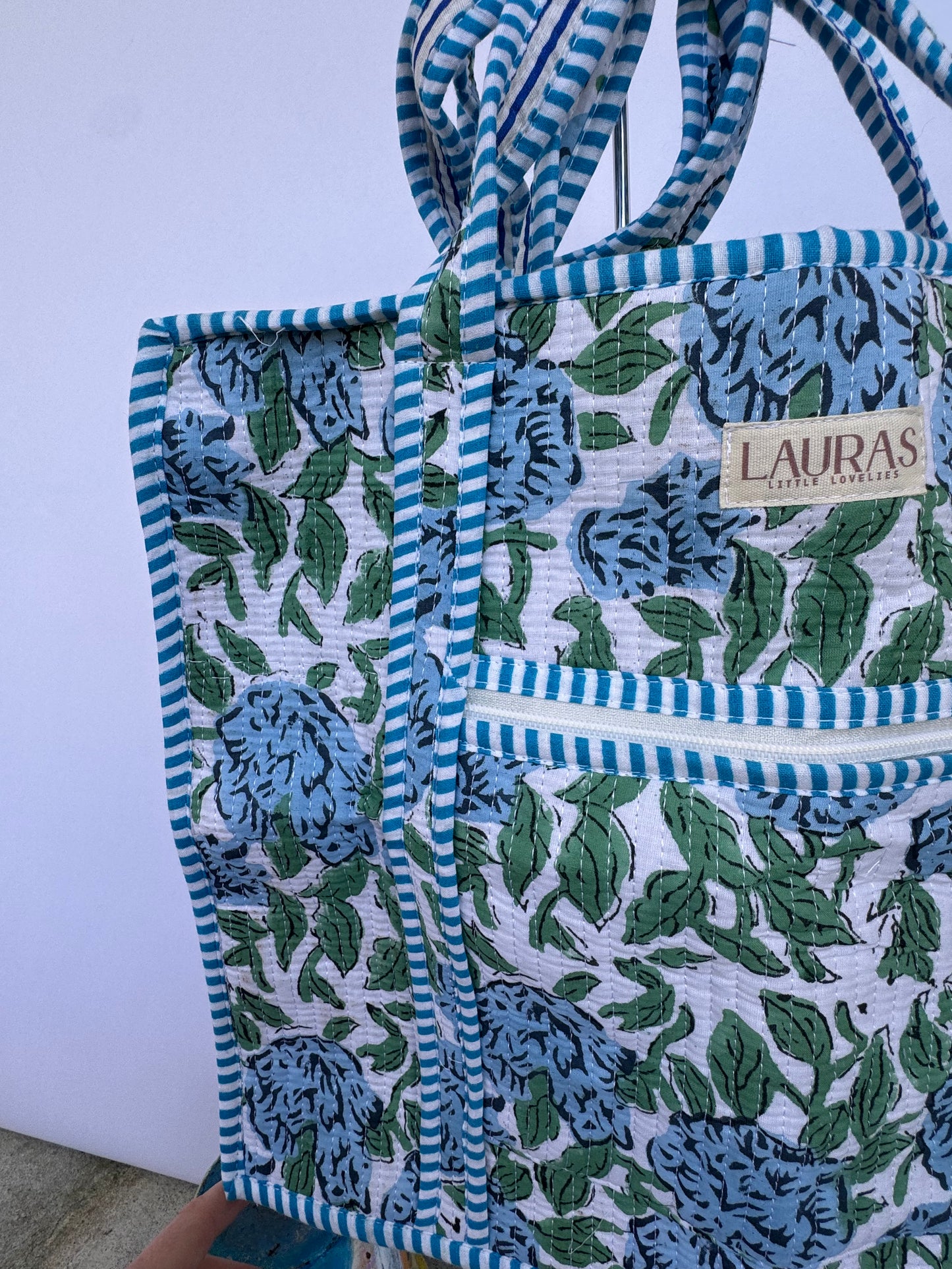 Bluebell Zippered Tote