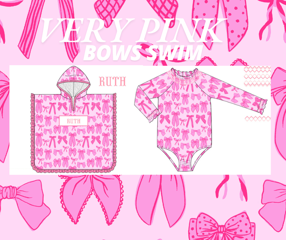 Pink Bows Swim Collection