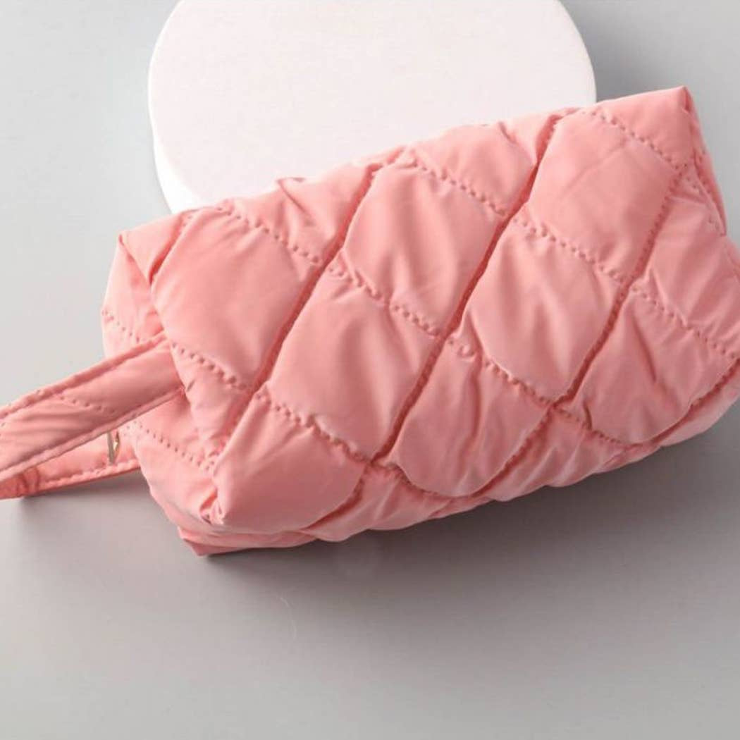 Quilted Puffy Cosmetic Bag