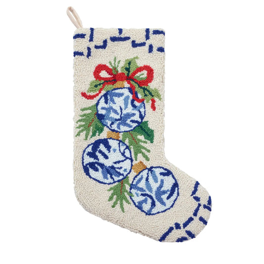 Chinoiserie Oranaments Hook Stocking
