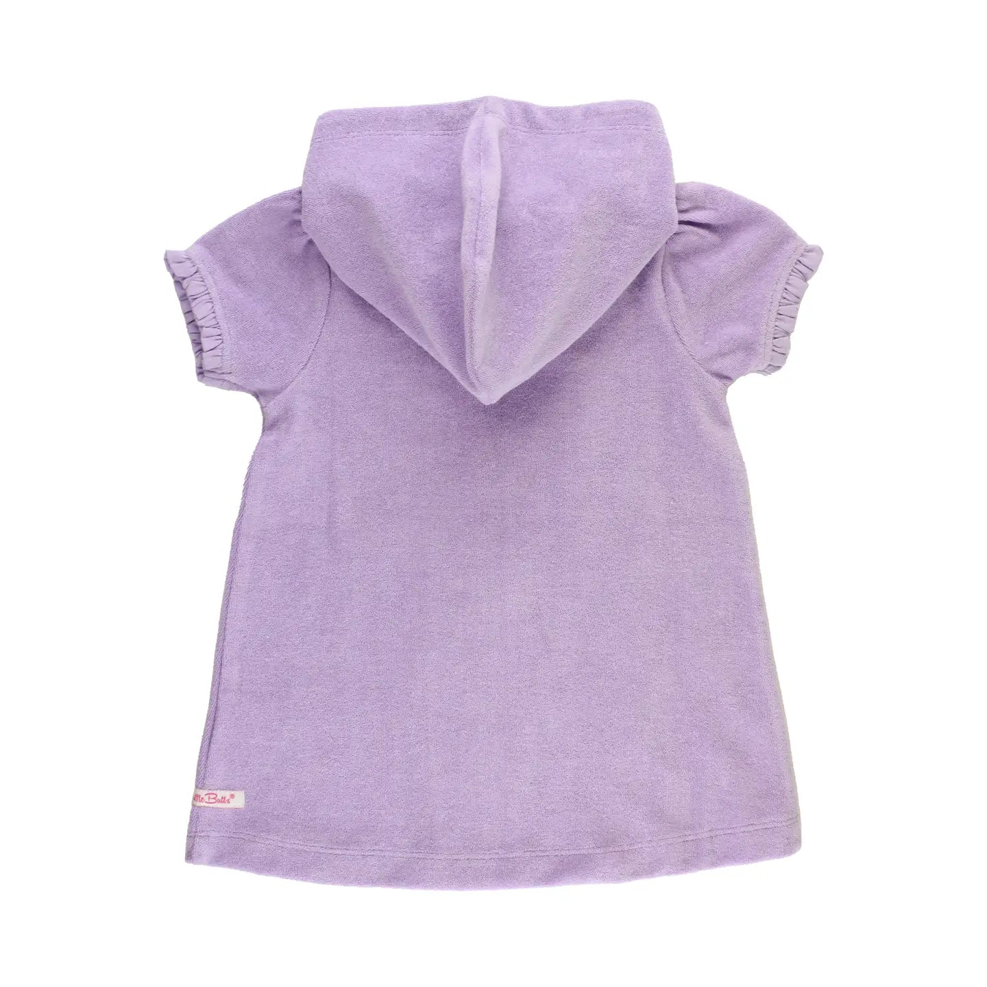 Girls Lavender Terry Full-Zip Cover Up