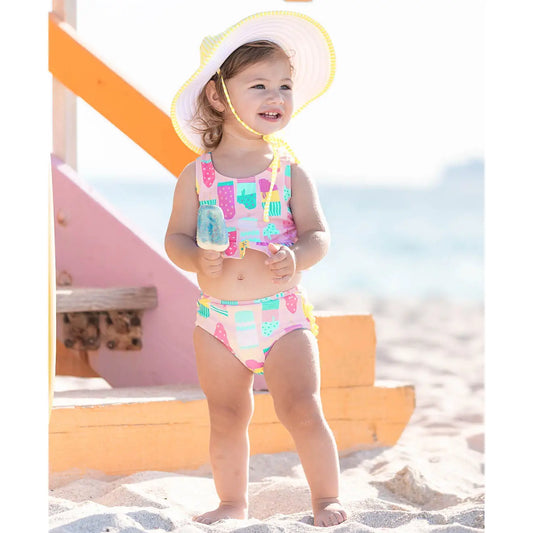 Girls Ice Cream Social Peplum Tankini