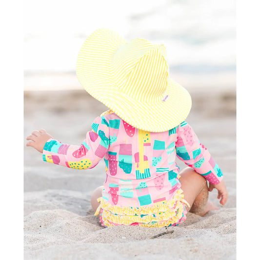 Baby Girls Ice Cream Social One Piece Rash Guard