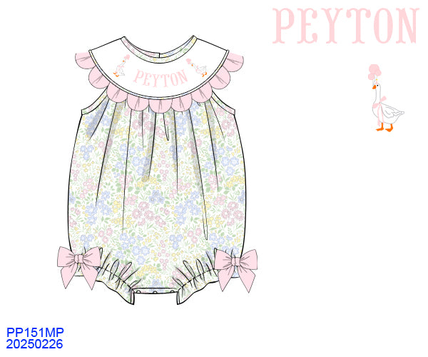 Custom  Smock Silly Goose Bubble