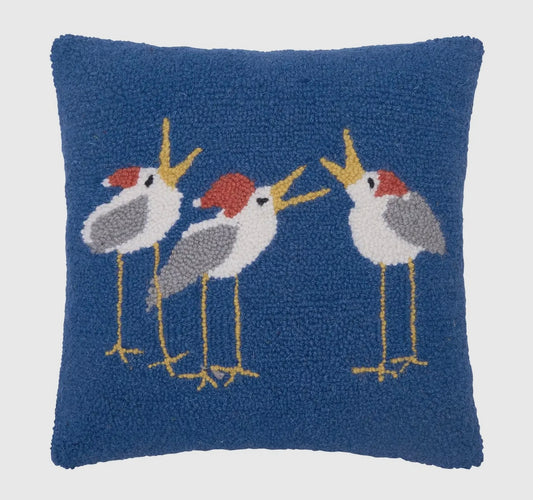 Christmas Seagulls Hook Pillow