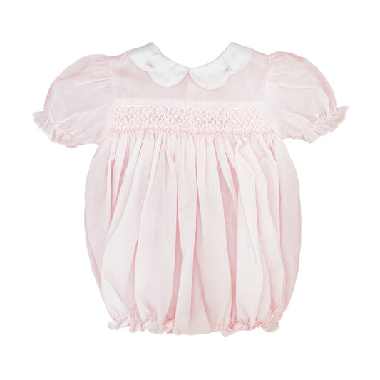Hand Embroidered Smocked Bubble: 6 Month
