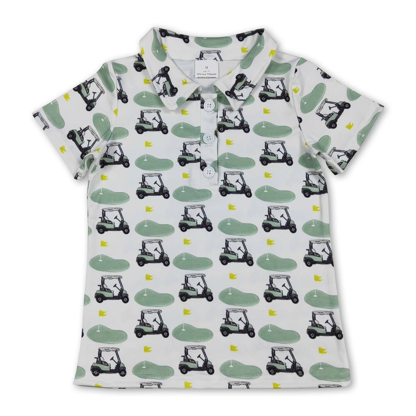 Short sleeves golf kids boys polo shirt: Jacket golf / 5-6T