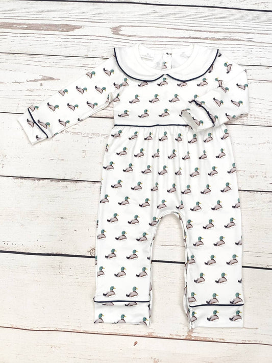 Baby Duck Print Romper: 2T