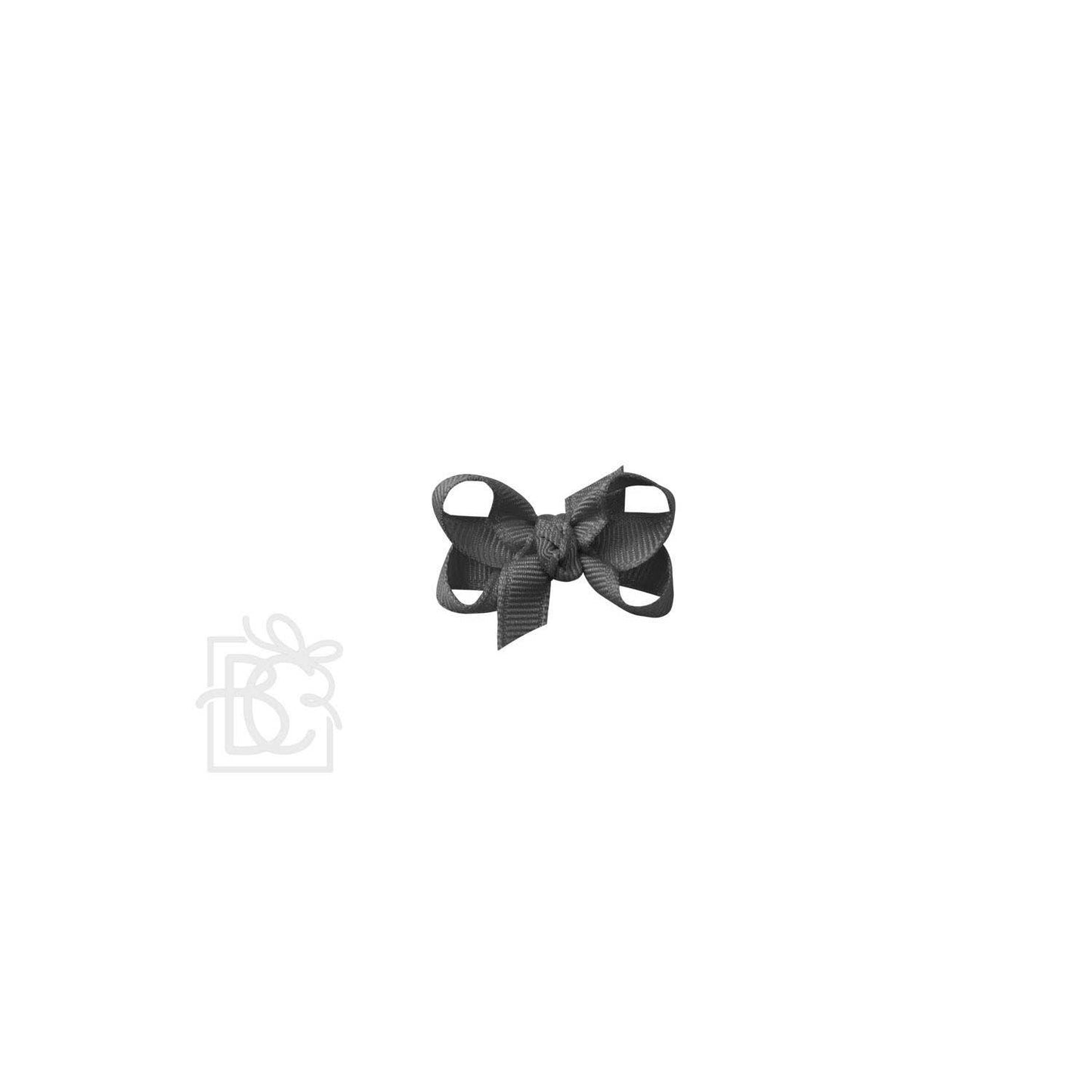 SIGNATURE GROSGRAIN BOW ON CLIP: 4.5" Large - 1.5" Ribbon on Alligator Clip / FOREST GREEN