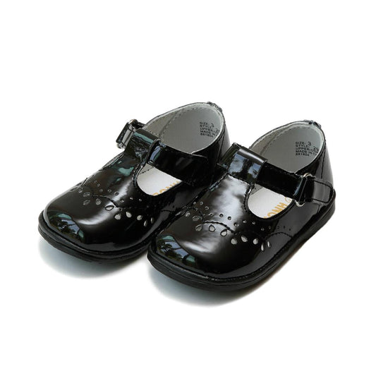 Black Birdie Leather T Strap Mary Jane Angel Baby (1-7T)