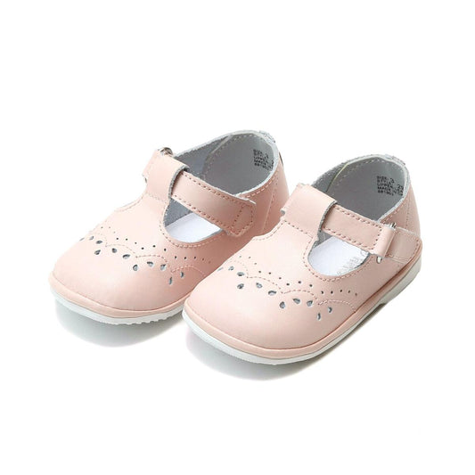 Blush Pink Birdie Leather T Strap Mary Jane Angel Baby (1-7T)