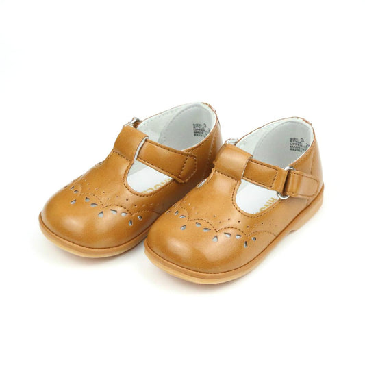 Mustard Birdie Leather T Strap Mary Jane Angel Baby (1-7T)