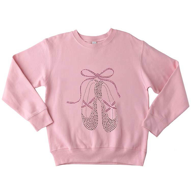 Pink Studded Ballet Sweatshirt: Pink / 7