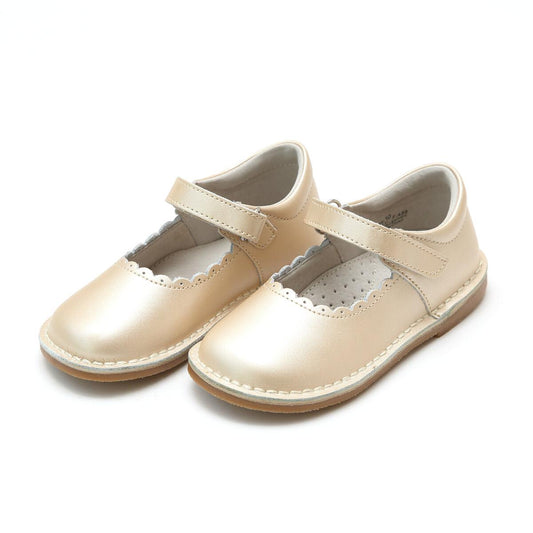 Champagne Caitlin Scalloped Mary Jane
