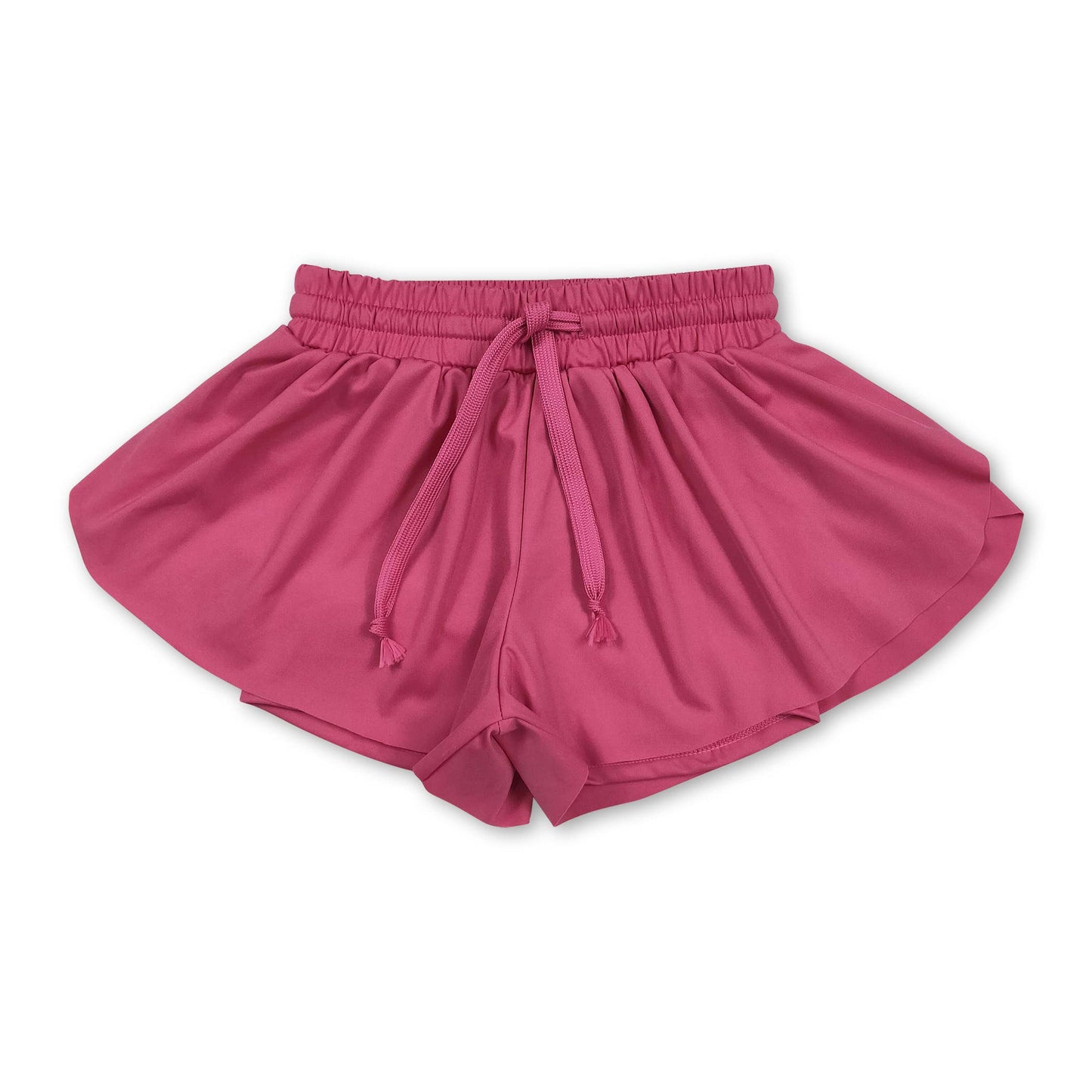 Blue kids girls activewear summer yoga shorts: Black / 2T