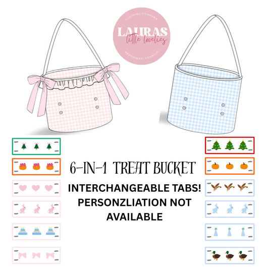 6-in-1 Interchangeable Tab Treat Buckets