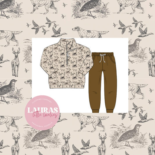 Southern Toile Jogger Set