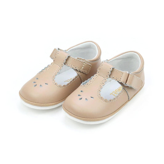 Latte Dottie Scalloped T-strap Mary Jane Baby (1-7T)