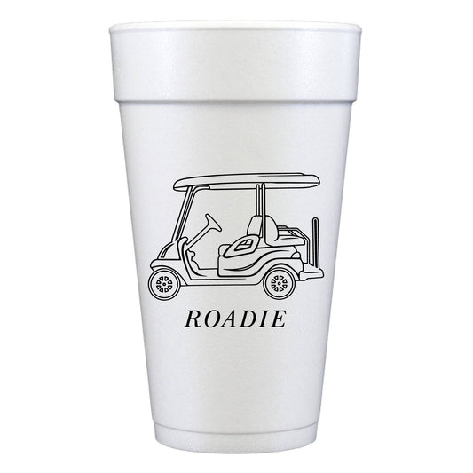 Golf Cart Roadie Foam Cups