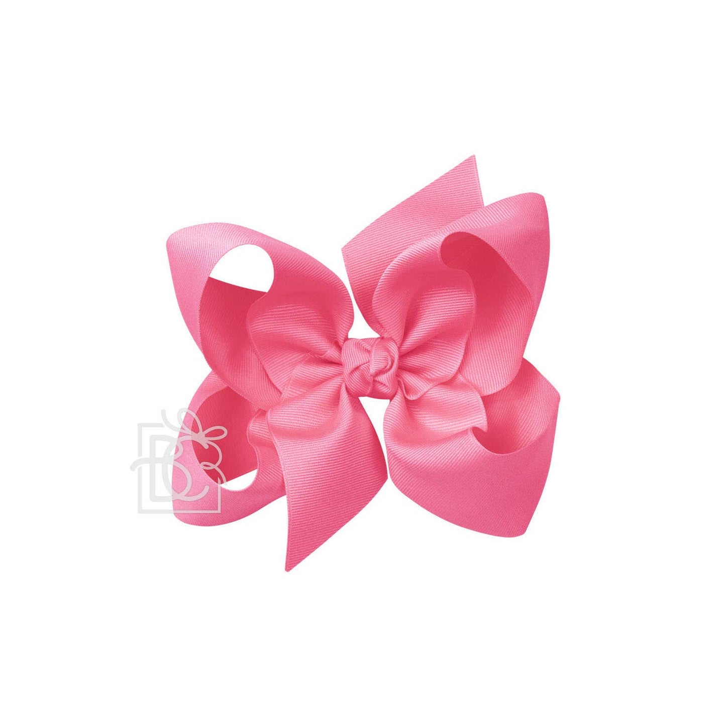 SIGNATURE GROSGRAIN BOW ON CLIP: 6.5" HOT PINK