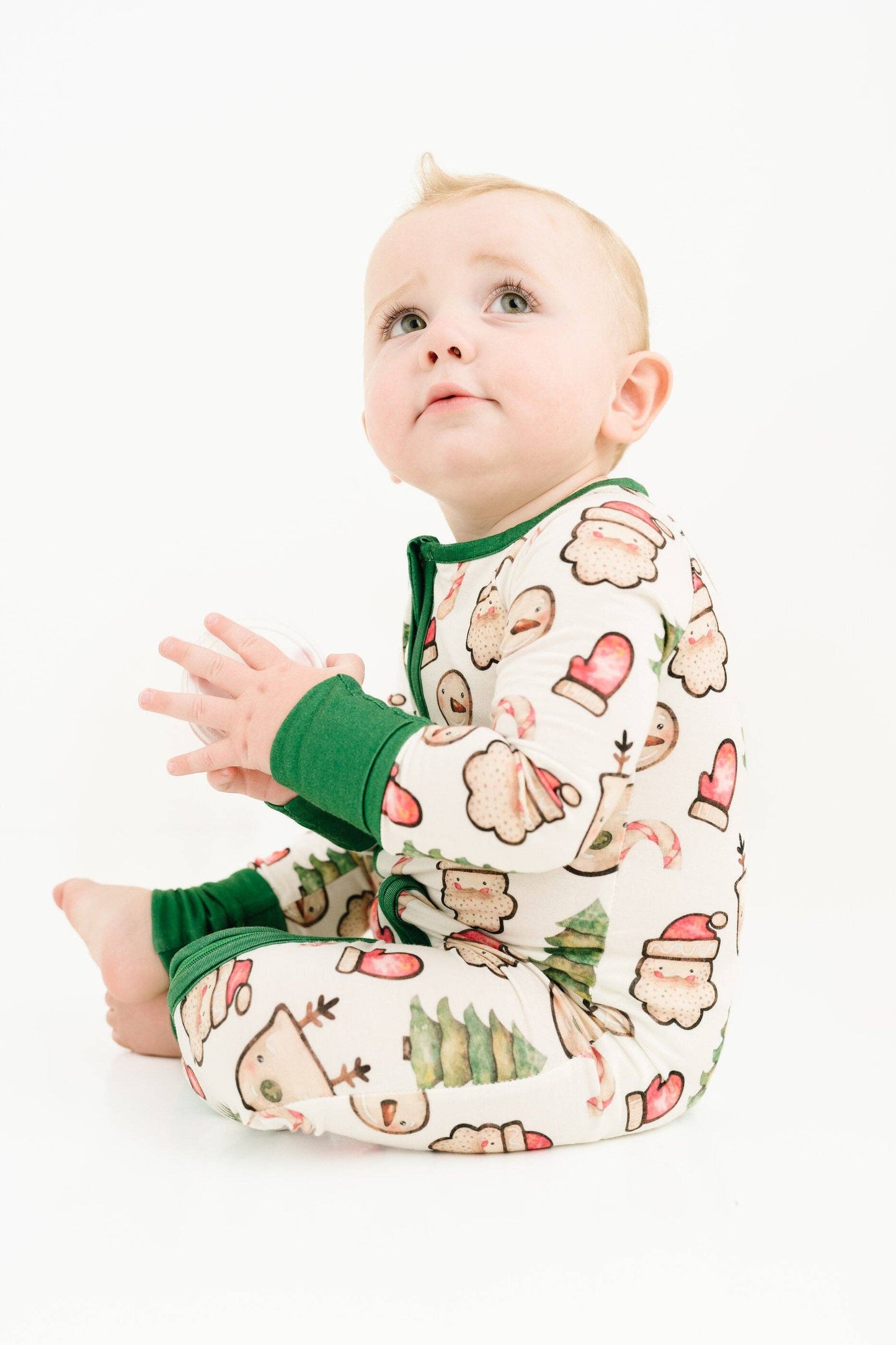 Christmas Cookies Green Bamboo Sleeper: 6-12M