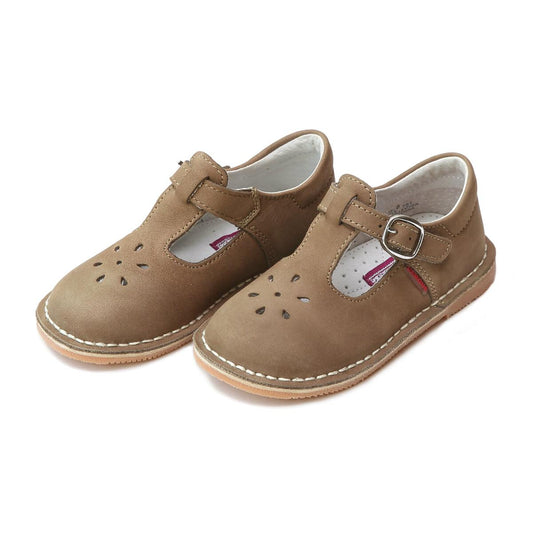 Nubuck Khaki Joy Stitch Down Mary Jane