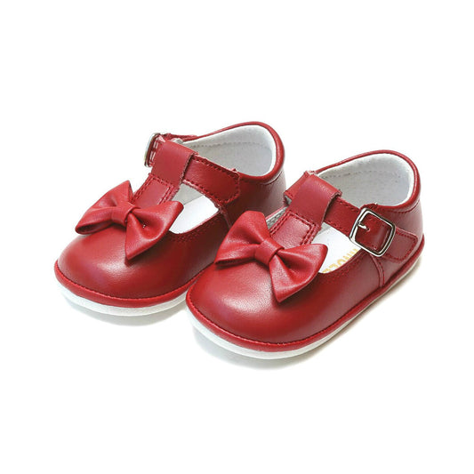 Red Minnie Bow Mary Jane by L'Amour Baby (1-7T)