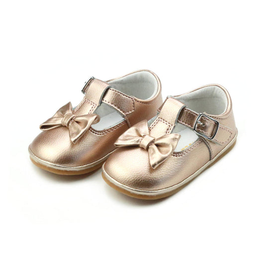Rosegold Minnie Bow Mary Jane by L'Amour Baby (1-7T)