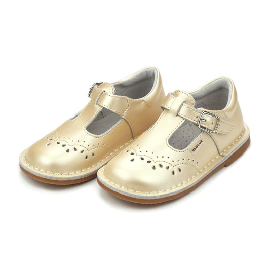 Gold Ruthie T-Strap Mary Jane