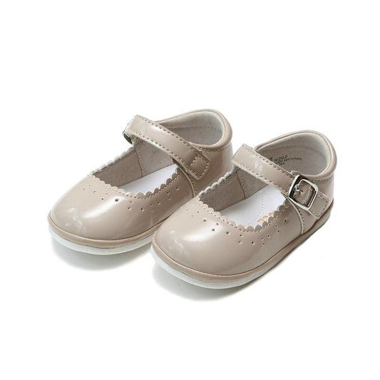 Almond Scarlett Scalloped Mary Jane Angel Baby (1-7T)