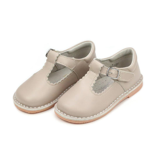 Almond Selina Scalloped Mary Jane