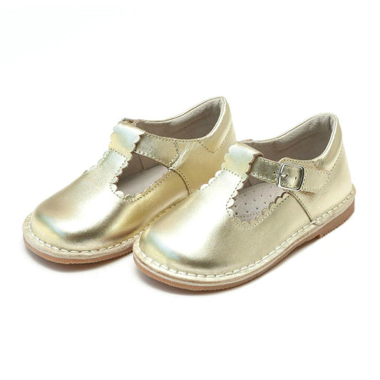 Gold Selina Scalloped Mary Jane